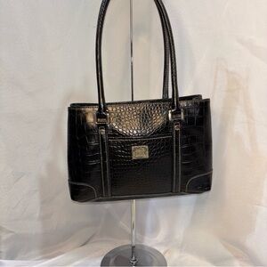 2/$30 Vintage Liz Claiborne Faux Croc Shoulder Bag